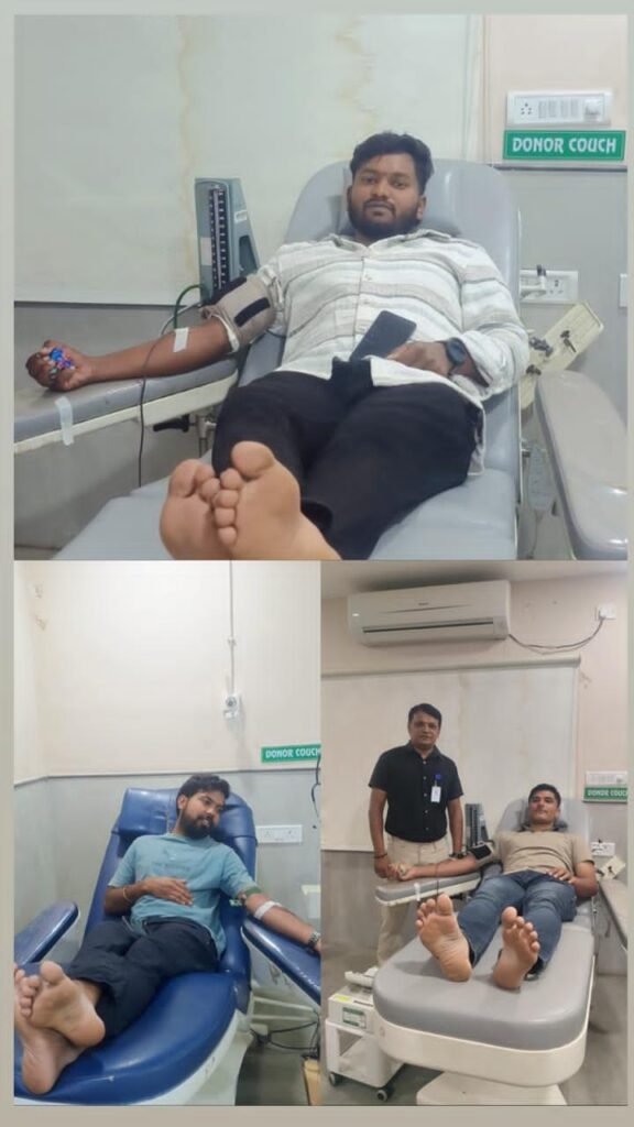 ఆపదలో ఉన్న మహిళకు అండగా ఛత్రపతి శివాజీ యువసేన – ముగ్గురు యువకుల రక్తదానం