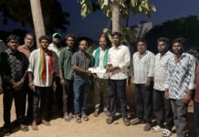 శివాజీ విగ్రహం కోసం మర్రి మహేష్ రెడ్డి రూ.25 వేల విరాళం